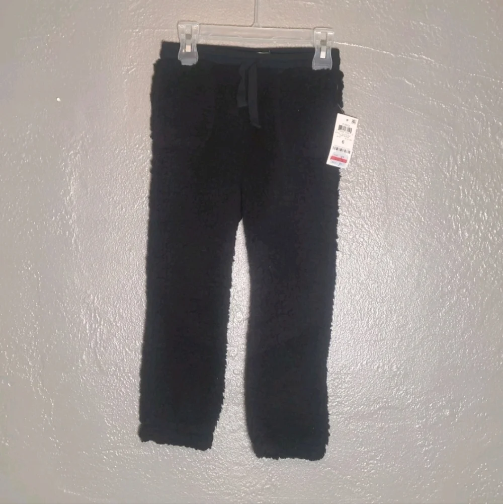 Epic Threads Cozy Black Kids Bottoms Size 6 NWT Pockets Fleece
